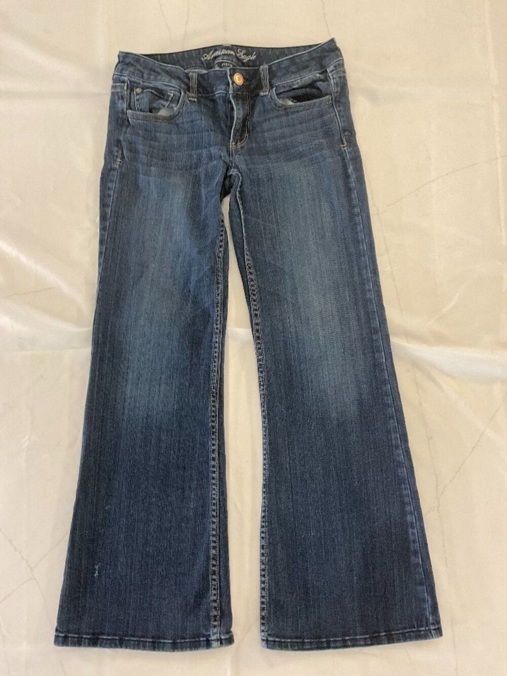 American Eagle AE Hipster Size 6 Stretch Bootcut Flare Jeans Y2K